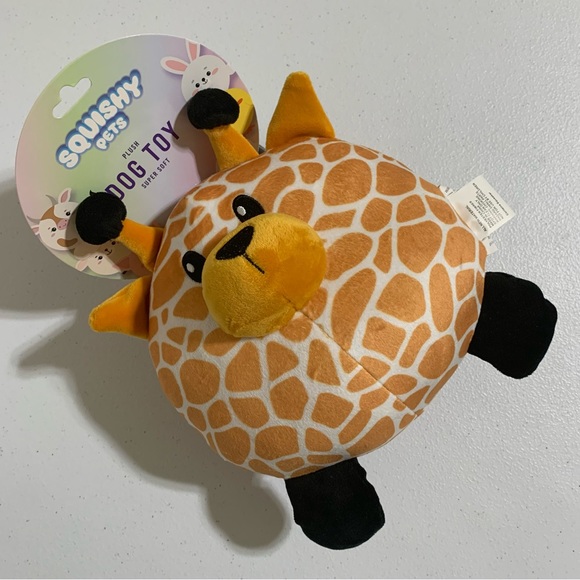 Squishy Pets Plush Giraffe Dog Toy-NWT - Picture 3 of 5